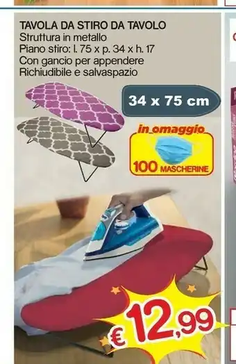 Satur Tavola Da Stiro Da Tavolo offerta