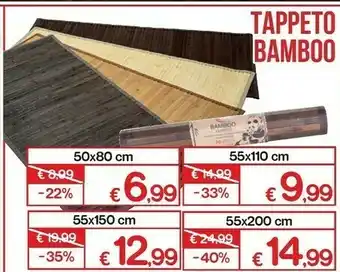 Satur Tappeto Bamboo offerta