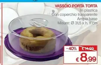 Satur Vassoio Porta Torta offerta