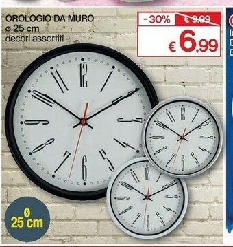 Satur Orologio Da Muro offerta