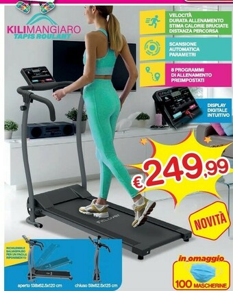 Satur Kilimangiaro Tapis Roulant offerta