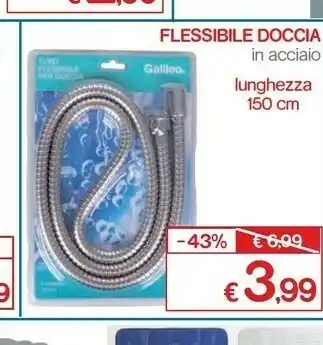 Satur Galileo Flessibile Doccia In Acciaio Lunghezza 150 Cm offerta