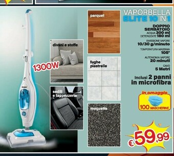 Satur Vaporbella Elite 10 In 1 offerta