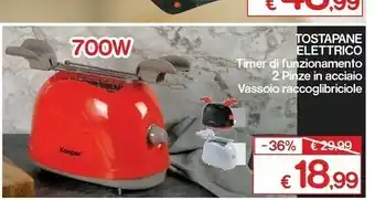 Satur Kooper Tostapane Elettrico offerta