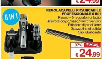 Kooper Regolacapelli Ricaricabile Professionale 6 In 1