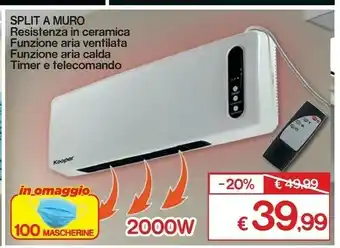 Satur Kooper Split A Muro offerta