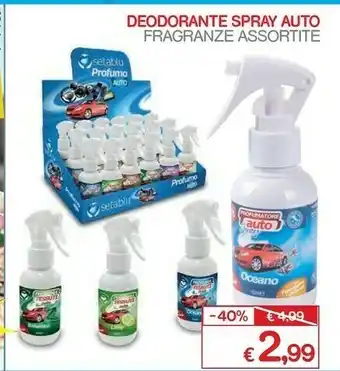 Satur Deodorante Spray Auto Fragranze Assortite offerta