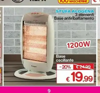 Satur Kooper Stufa Alogena offerta