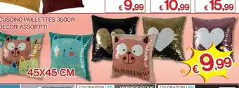 Satur Cuscino Paillettes 350gr offerta