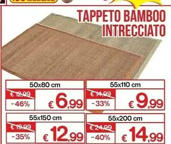 Satur Tappeto Bamboo Intrecciato offerta