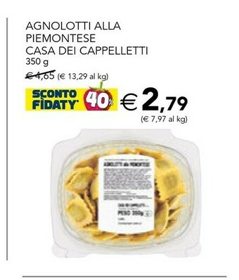 Esselunga Casa dei cappelletti Agnolotti Alla Piemontese 350 G offerta