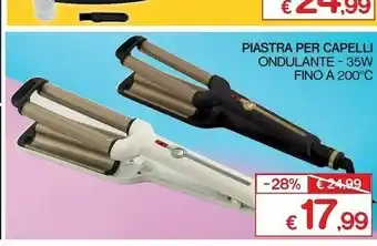 Satur Piastra Per Capelli Ondulante 35W Fino A 200°C offerta