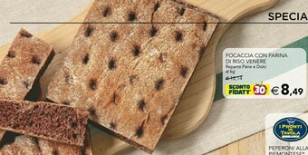 Esselunga Focaccia Con Farina Di Riso Venere offerta