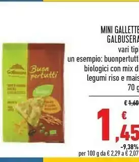 Conad Galbusera Buono Per Tutti Con Mix Di Legumi, Riso E Mais 70 G(ml) offerta
