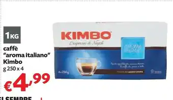 Pam Kimbo Caffè Aroma Italiano 250 G(ml) offerta