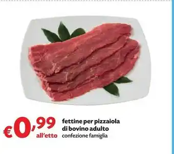 Pam Fettine Per Pizzaiola Di Bovino Adulto offerta