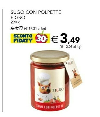 Esselunga Sugo Con Polpette Pigro offerta