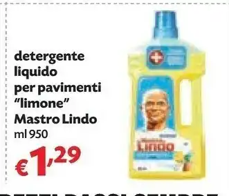 Pam Mastro lindo Masto Lindo Detergente Liquido Per Pavimenti offerta