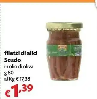 Pam Scudo Filetti Di Alici In Olio Di Oliva offerta