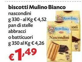 Pam Mulino Bianco Pan di stelle offerta