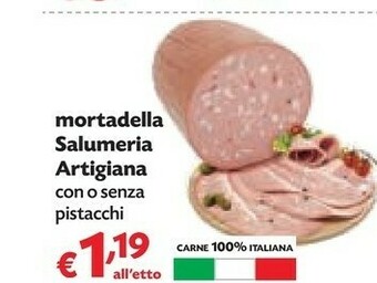 Pam Salumeria Artigiana Mortadella Con Pistacchi offerta