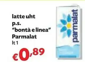 Pam Parmalat Latte parzialmente scremato offerta