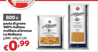 Pam La Molisana Pasta Do Grano Trafilata Al Bronzo Spaghetti offerta