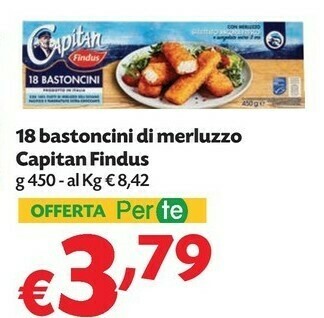 Pam Findus Bastoncini offerta