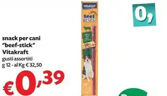 Pam Vitakraft Snack Per Cani Beef-stick offerta
