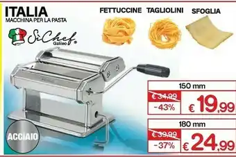 Satur Galileo Italia Macchina Per La Pasta 150 Mm offerta