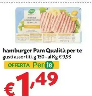 Pam Pam Qualità Per Te Hamburger offerta