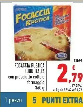 Conad Focaccia Rustica Food Italia offerta