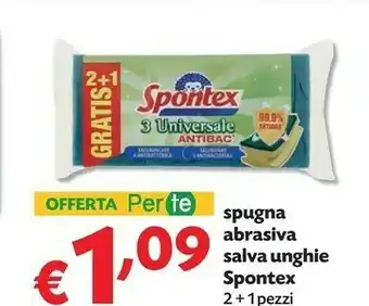 Pam Spontex Spugna Abrasiva Salva Unghie offerta