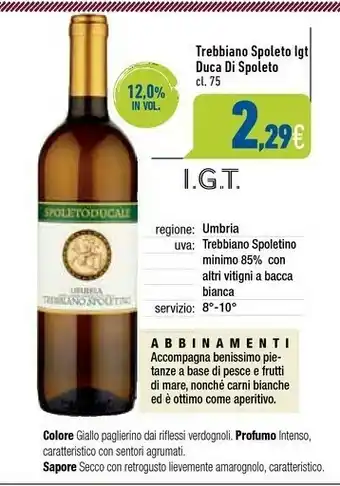 Duca Di Spoleto Trebbiano Spoleto Igt