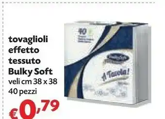 Panorama Bulky Soft Tovaglioli Effetto Tessuto offerta