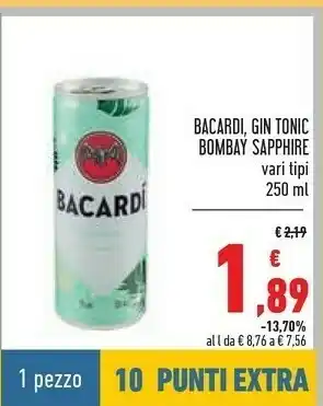 Conad Bacardi Gin Tonic offerta