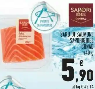Conad Margherita Sapori & Idee Conad Saku Di Salmone offerta