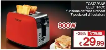 Satur Kooper Tostapane Elettrico Funzione Defrost E Reheat 7 Posizioni Di Tostatura offerta