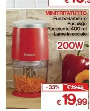 Satur Kooper Minitritatutto offerta