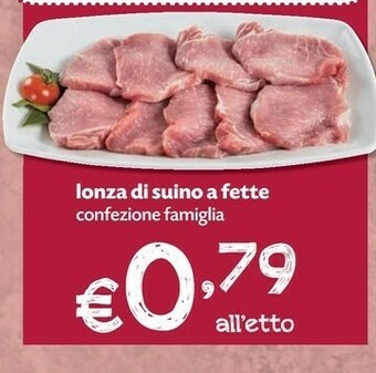 Pam Lonza Di Suino A Fette offerta