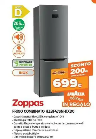 Expert Zoppas HZBF47SNH1XD0 offerta