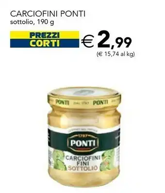 Esselunga Fini Modena Ponti - Carciofini Tagliati 190 G(ml) offerta