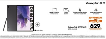 Expert Samsung Galaxy Tab S7 FE SM-T733 64 GB 31,5 Cm (12.4") 4 GB Wi-Fi 6 (802.11ax) Nero offerta