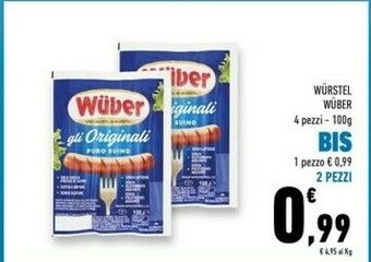 Conad Superstore Wuber Wurstel offerta
