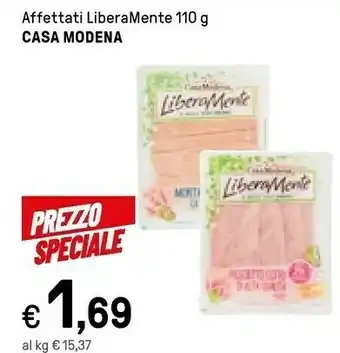 Iper La Grande Casa Modena Liberamente Prosciutto Cotto Sgrassato 110 G(ml) offerta