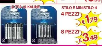 Satur Kooper Ultra Alkaline Stilo E Ministilo 4 offerta
