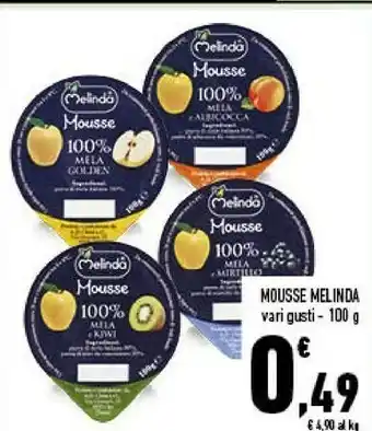 Conad Melinda Mousse 100% Mela E Albicocca 100 G(ml) offerta