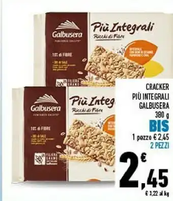 Conad Galbusera Cracker Integrali Cuor Di Forno offerta