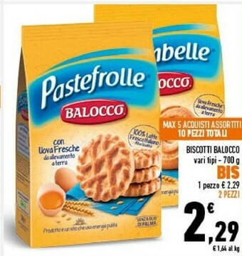 Conad Balocco Pastefrolle 700 G(ml) offerta