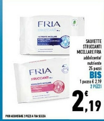 Conad Fria Salviette Struccanti Micellare offerta